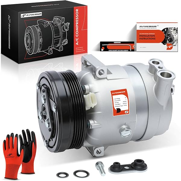 Compresor de A/C con embrague A-Premium | Compatible con Chevrolet Aveo 2009-2016, Aveo5 2009-2011 y Pontiac G3 2007-2010, G3 Wave 2009