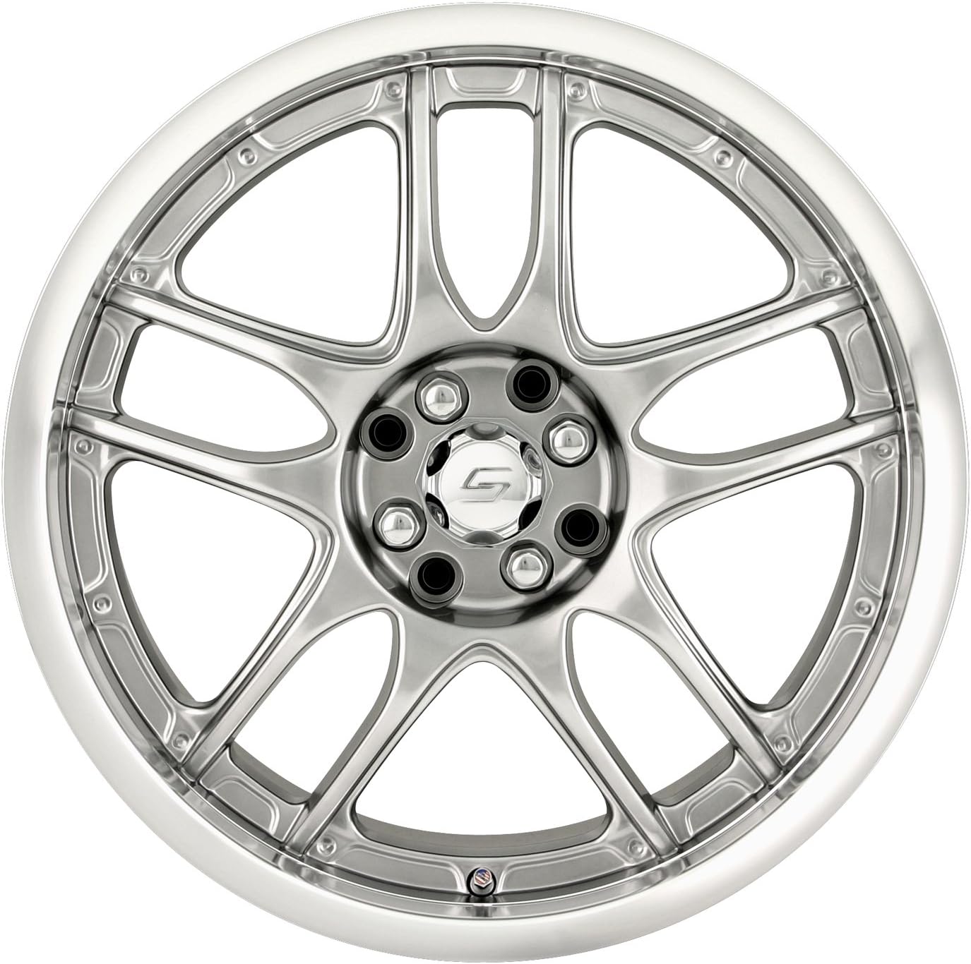 Sacchi S55 255 Hyperblack Wheel with Machined Lip (16x7"/8x100mm)