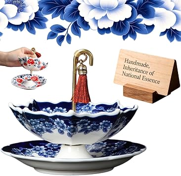 Umbrella Tea Strainer, Ceramic Umbrella Tea Infuser Porcelain Umbrella Shaped Tea Diffuser, Blue And White Tea Strainer For Cup, Tea Filter Infuser 1, Blue