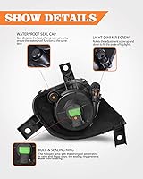 Vista 5 de AUTOWIKI Luces antiniebla para BMW Serie 3 Sedán/Wagon E90/E91 2009-2011 (sin paquete M) con lente transparente, 2