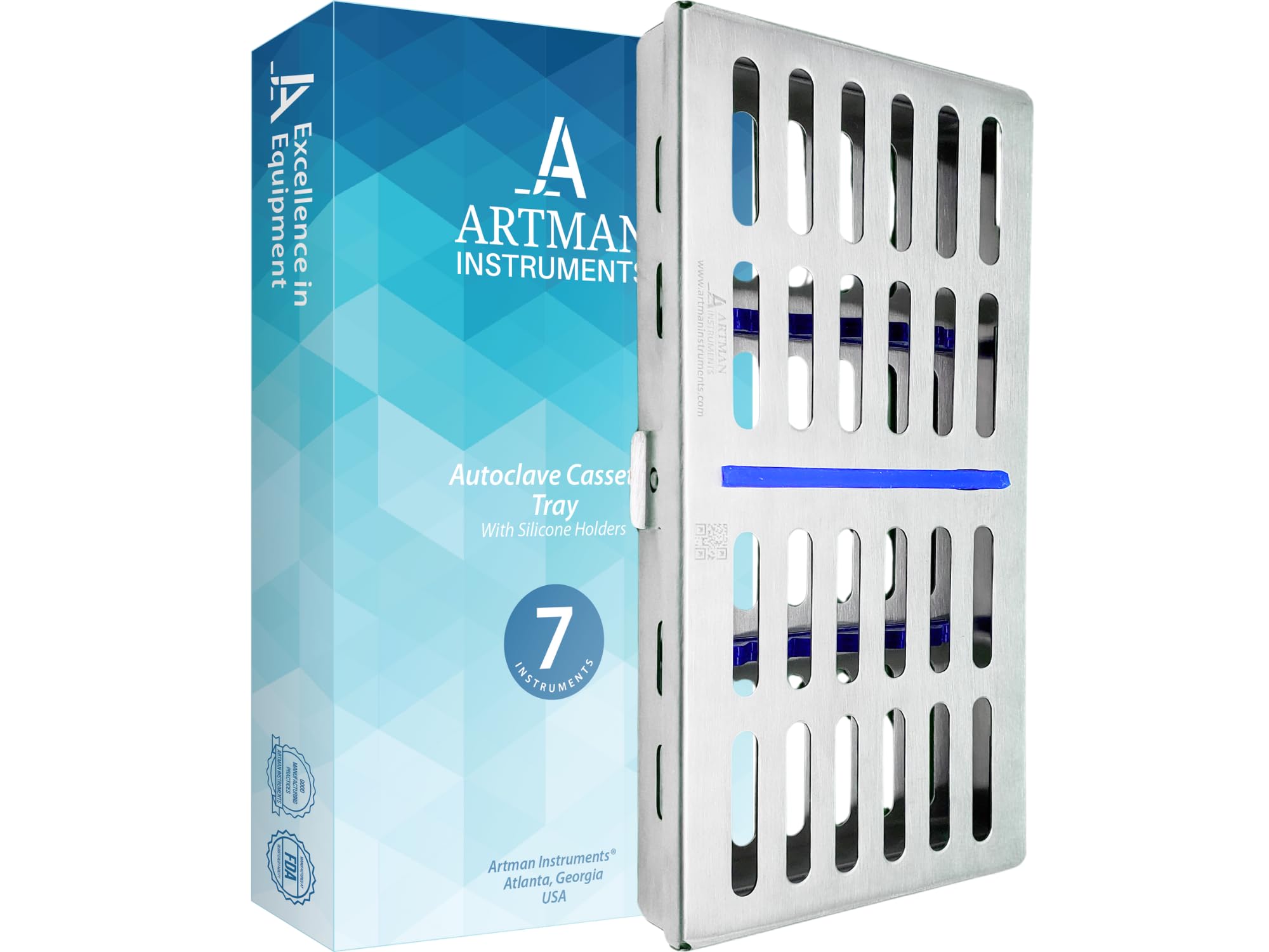 ARTMAN 楽器カセットラック 5、7、10、20の楽器ボックス 歯科用器具オーガナイザー (7つの楽器用)