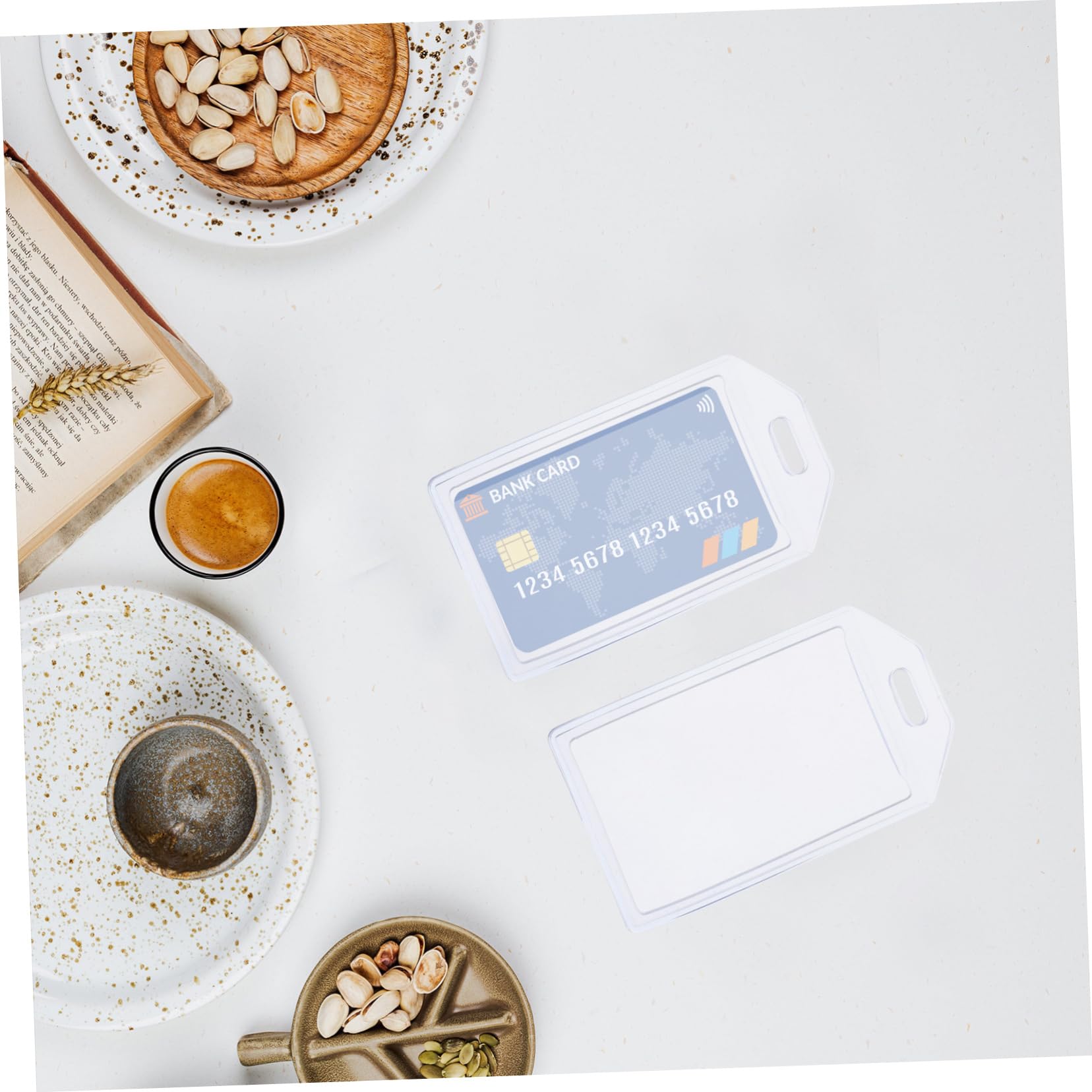 Etichette Identificative per Bagagli 10 Pezzi Pvc per Viaggio | Inserto per Business Card e Id Card, Design, Fissaggio Semplice e Protezione dei Documenti