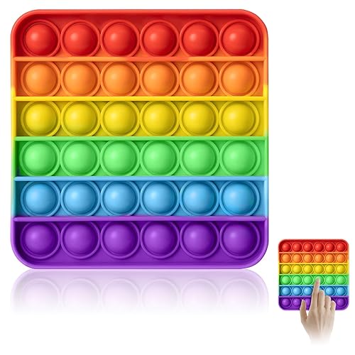 Pop it Fidget Toys,Square Poppet Fidget Toy,popit Stress Reliever Push