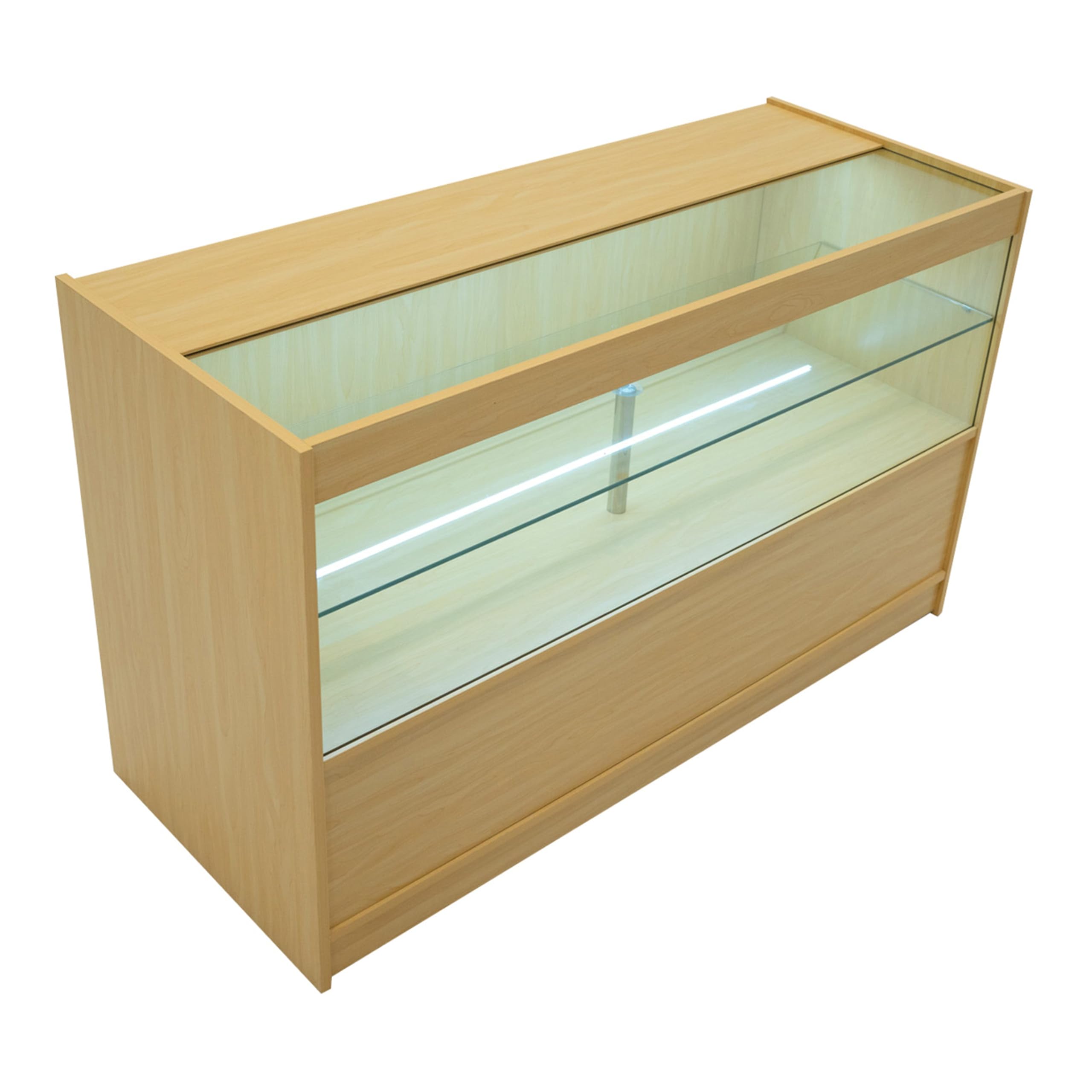Monstershop LED Retail Shop Counter C1500 - Maple in Beige