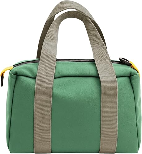 Bolsa de herramientas de lona de 12 pulgadas, bolsa de herramientas pequeña para hombres, gran capacidad de boca ancha, organizador de herramientas,