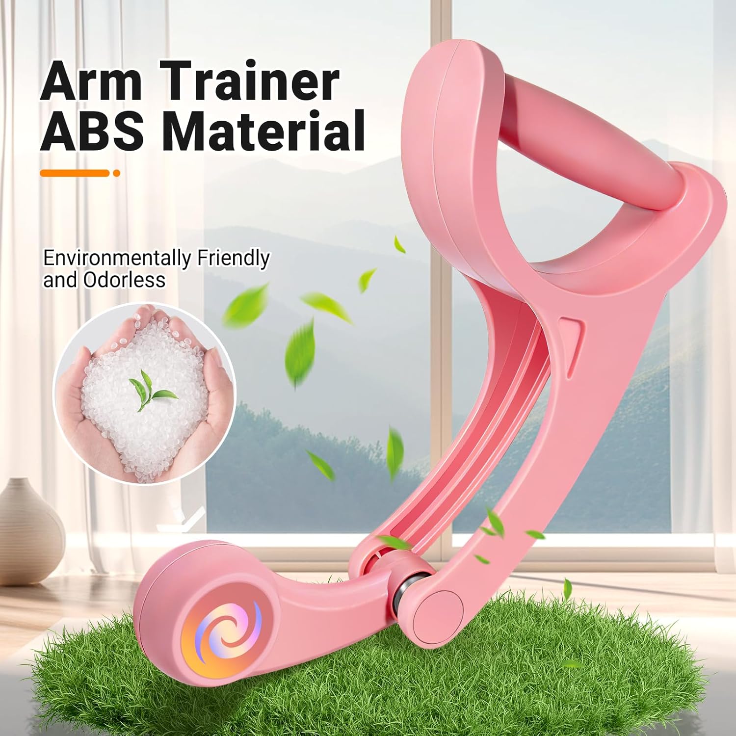 Arm Workout for Men and Women Weighted Ropeless Battle Rope for Home Gym Arm Trainer Workout Fitness Equipment 360° Hand-Crank Forearm Trainer for Full-Body HIIT, Low-Impact Aerobic Training