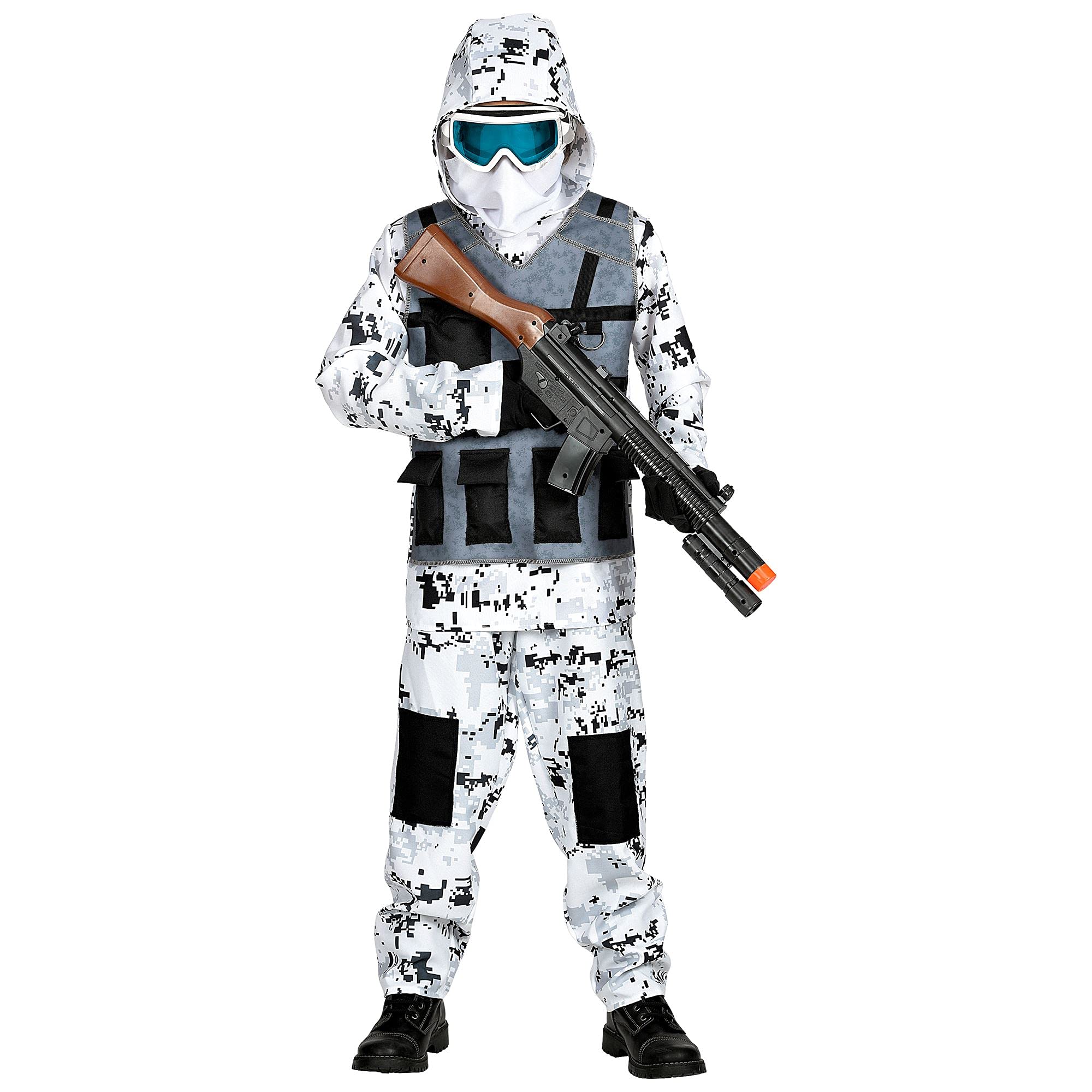 Costume Survêtement Camouflage Bundeswehr Widmann - Tenue Militaire Années 80 Pour Fête