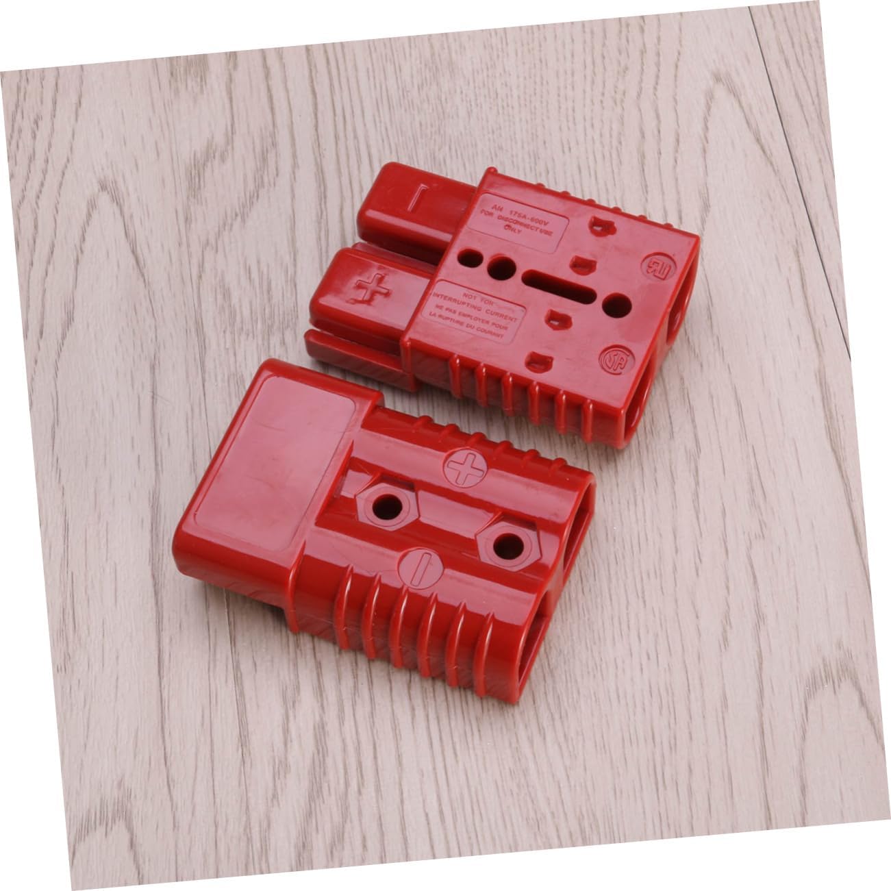 175A Battery Quick Connect Plug Kit 8-Piece Set for Recovery Winch and Towing Systems Includes 2 Connector Plugs 4 Terminals and 2 Connectors