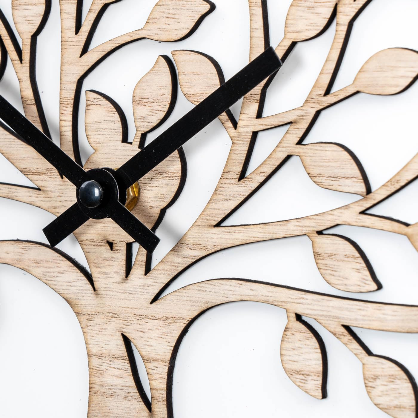 Horloge Murale Arbre De Vie Peinte à La Main 35x35 Cm - VALORI, Fabrication Italienne