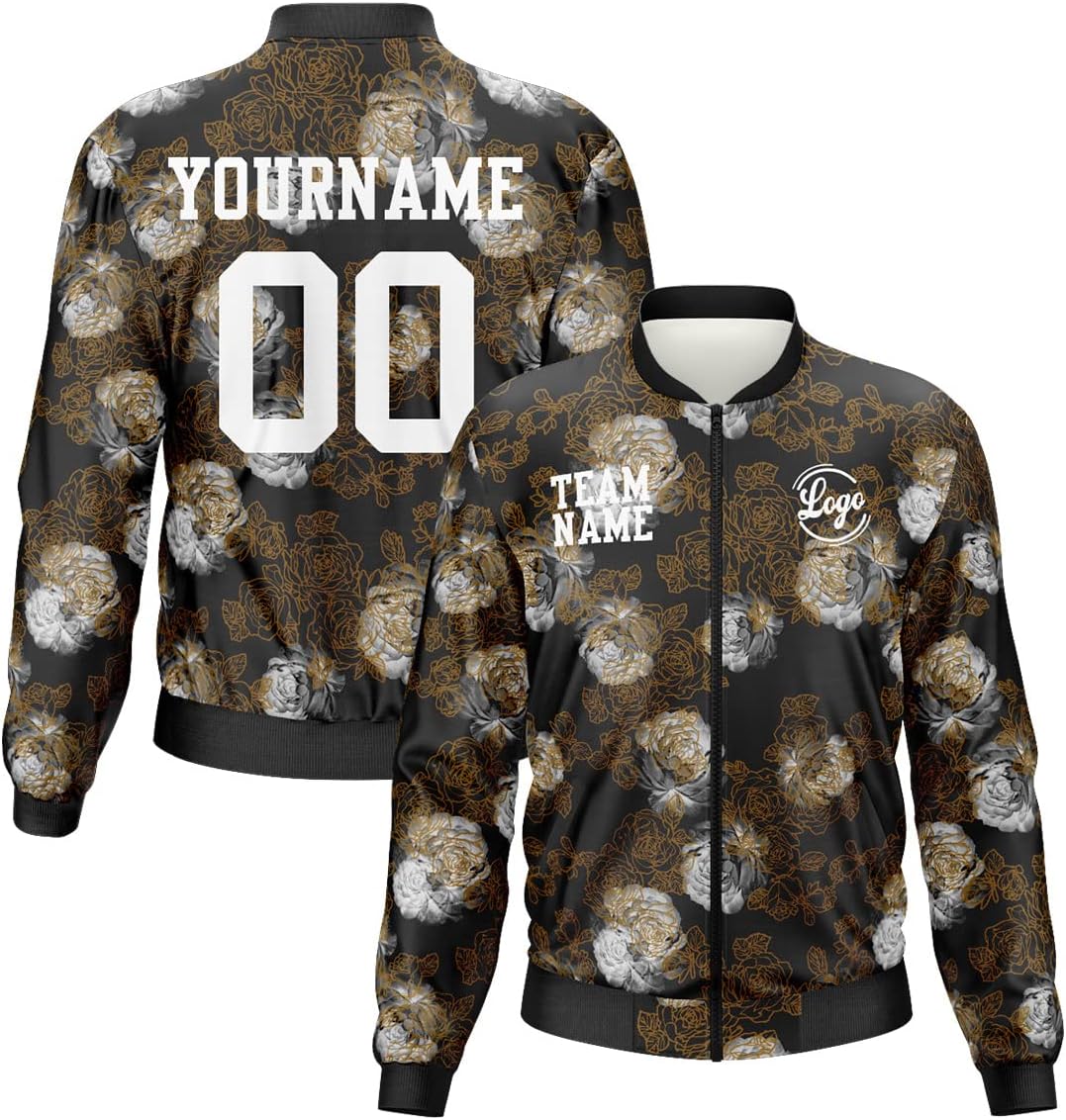 Custom Jackets Windbreaker Long Sleeve Jackets Uniform for Men,Women and Kid Printed Your Logo Name Number