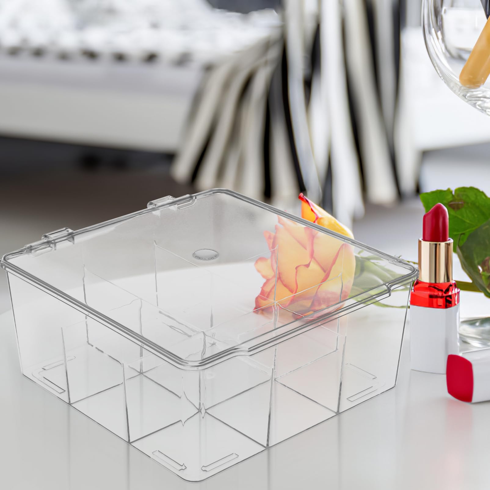 Organizzatore per Gioielli Sicuro E Pulito con Coperchi Scatola Portaoggetti in Plastica per Ferramenta Organizer per Trucco