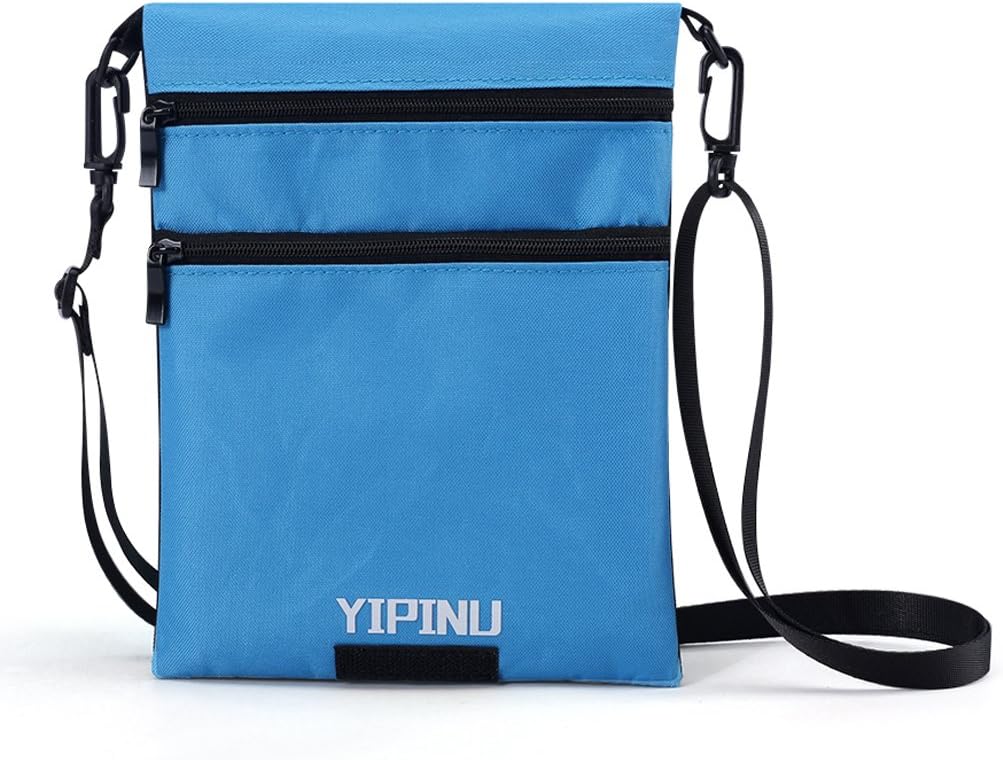 2018 Convertible 2 in 1 Travel Neck Pouches to Protect Your Cards, Money, Passport, Mobile Phone and Documents,Blue