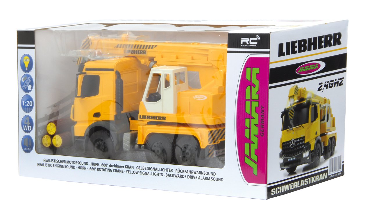 Jamara - Grúa Pesado Mercedes Liebherr 1:20 2,4 GHz (405034)