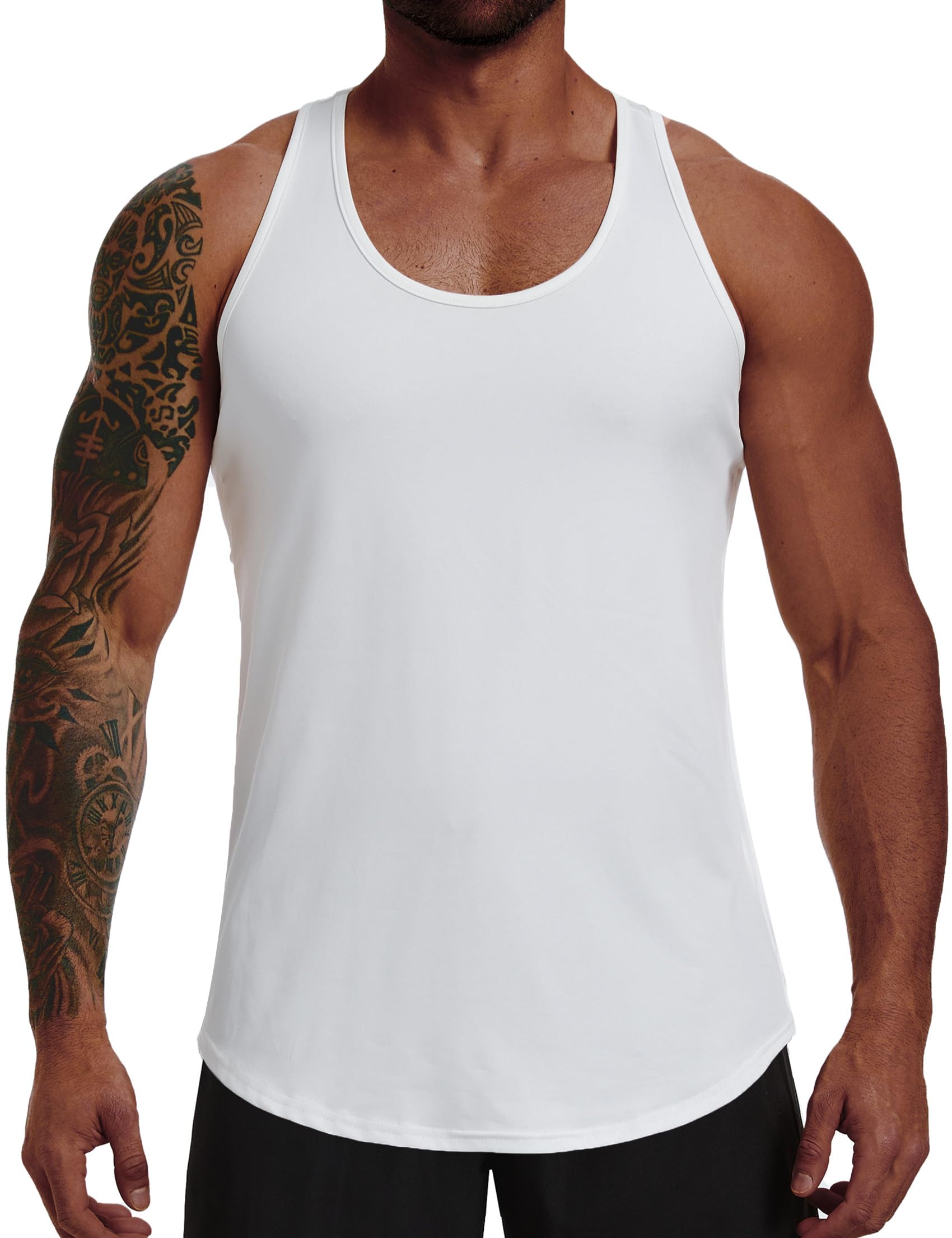 Camiseta Tirantes Hombre Gimnasio Running Fitness Chaleco Sin Mangas Secado Rápido Entrenamiento Deportivo S-3XL