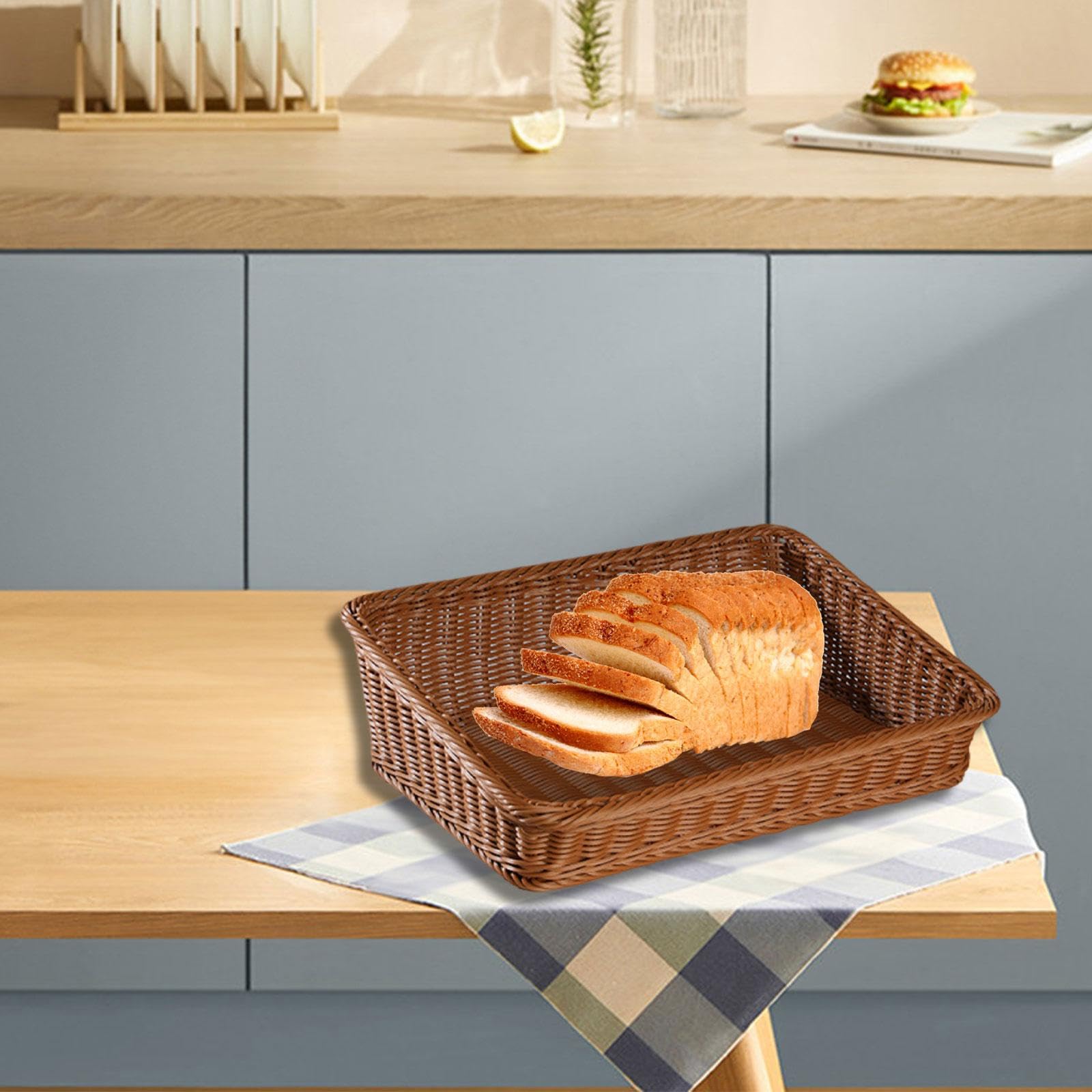 Cestino Portaoggetti, Cestino per, Vassoio Decorativo per Il Pane, Vassoio per Snack, Organizer da Banco, M