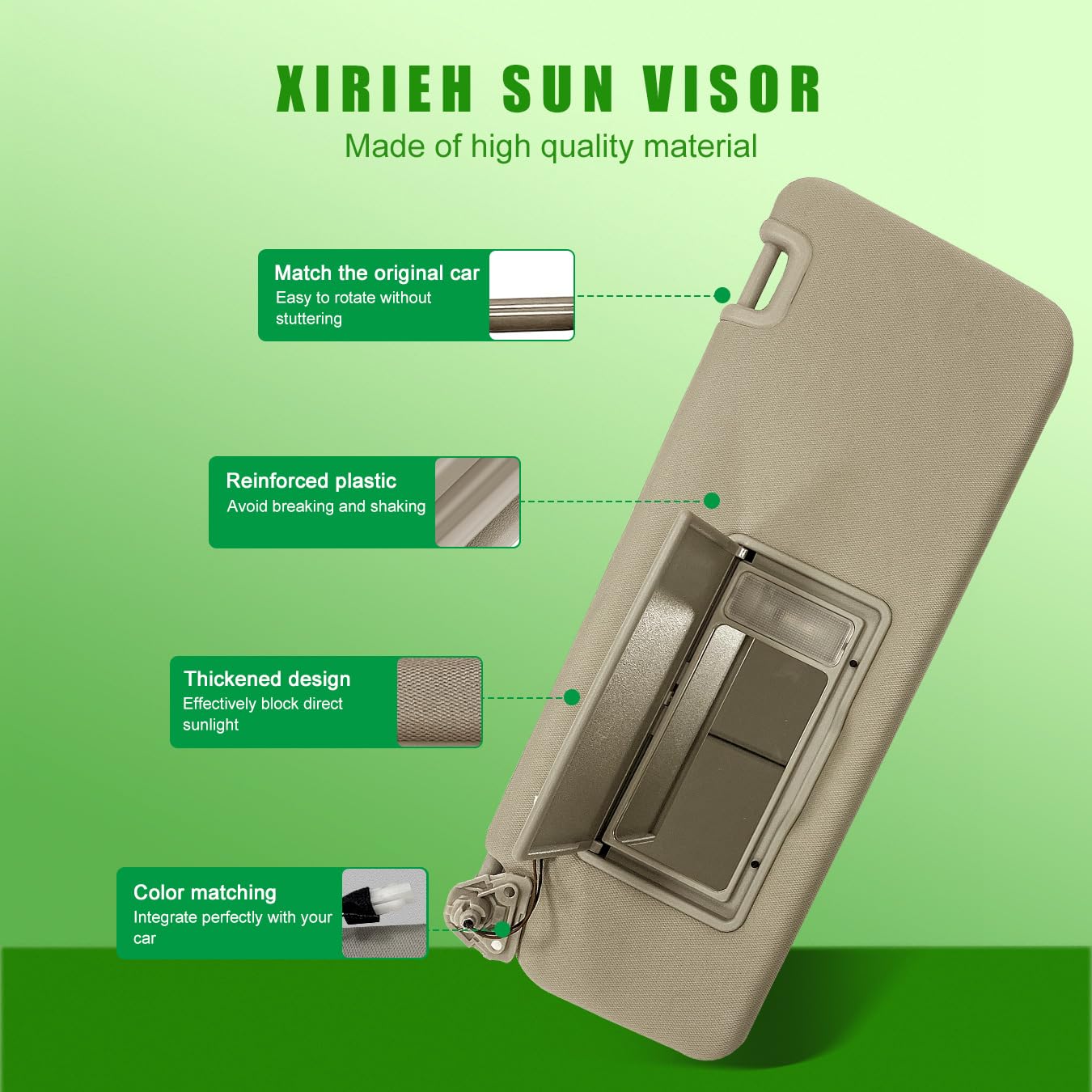 Snapklik.com : Sun Visor Fit For Nissan Titan 2004-2024 For QX56 Armada ...