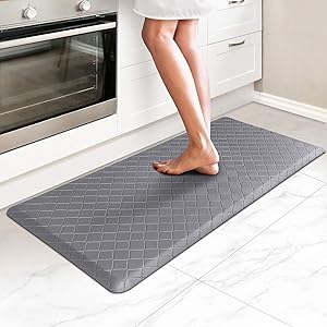 HappyTrends Kitchen Mat Cushioned Anti-Fatigue Kitchen Rug,17.3