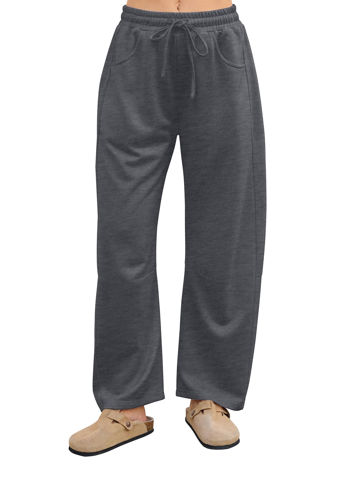StylSense Jogginghose Damen Baggy Sporthose Hohe Taille Weites Bein Yogahose Trainingshose Freizeithose mit Taschen