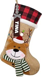 Lifemaison Weihnachtsstrumpf Personalisiert - 46 Cm Großer Nikolausstrumpf