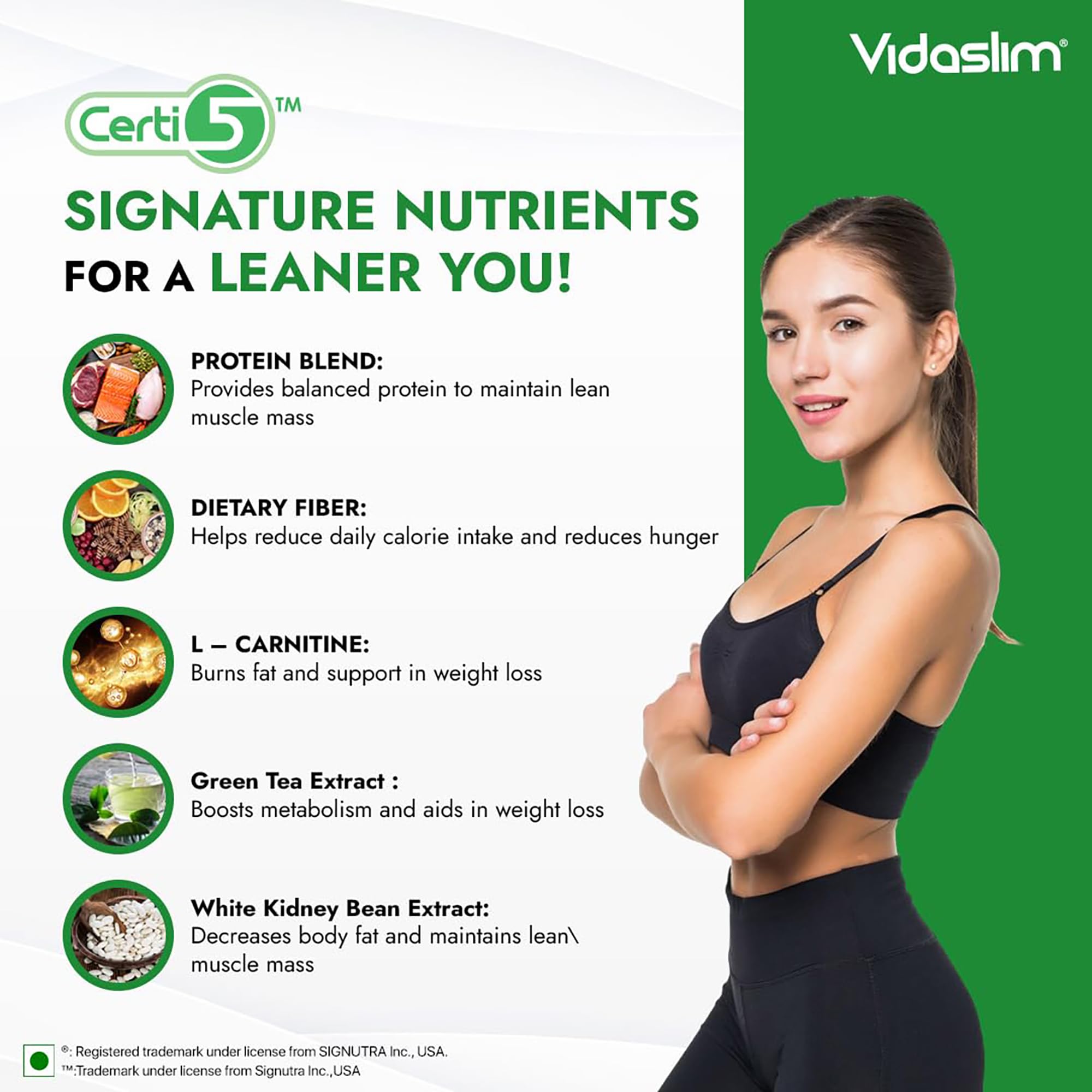 Vidaslim Vanilla Elixir 500g - Protein Powder For Men & Women Weight Control & Management | Clinically Proven Meal Replacement Protein Health Shake | No Added Sugars | 22.8g Protein Per Serve | Green Tea & White Kidney Bean Extracts | 2