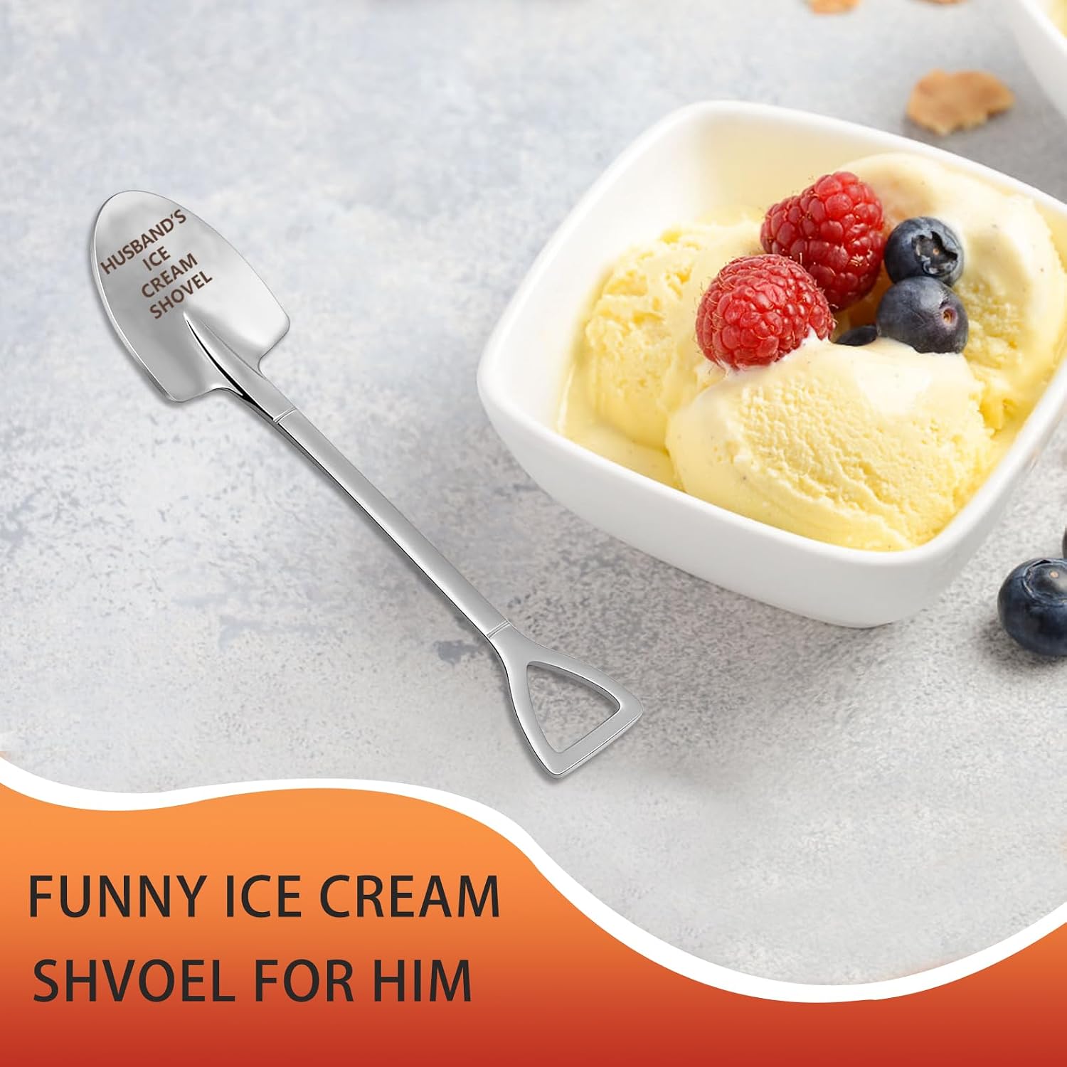 Valentines Day Gift for Husband,Gifts for Husband from Wife Birthday Christmas,Funny Husband's Ice Cream Shovel Scoop, Men's Anniversary Christmas, Valentines,Cool Birthday Gifts for Him
