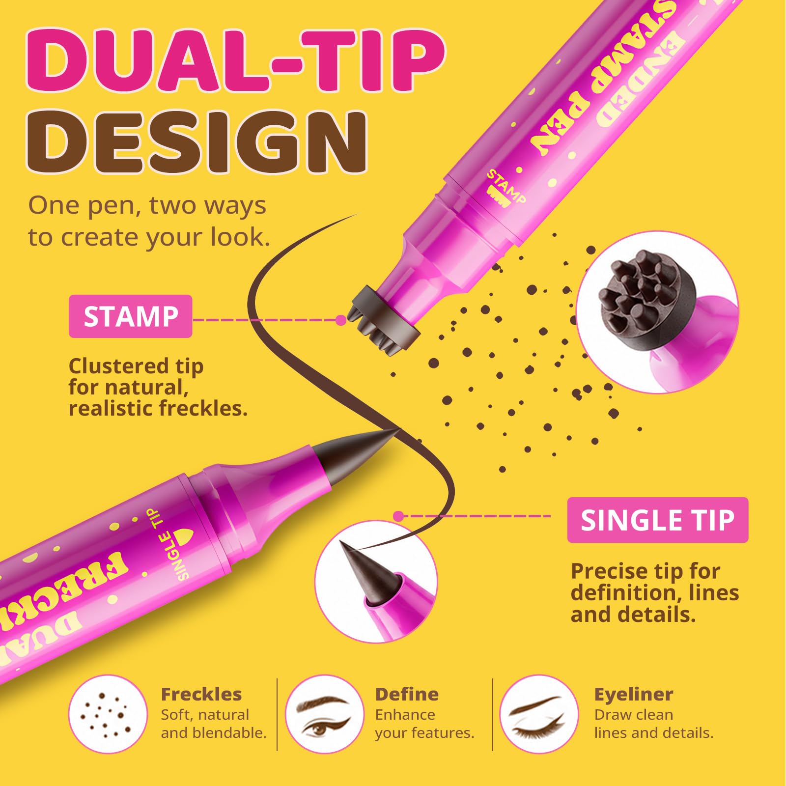 Dual Freckle Stamp Pen - Natural Sun-Kissed Glow -4 Dual Freckle Stamp Pen - Natural Sun-Kissed Glow -4