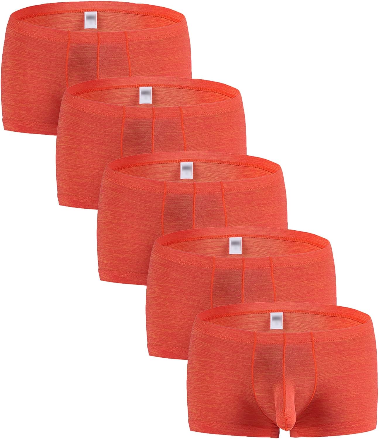 Men's Elephant Trunk Cozy Underwear Erotic Solid Colour Boxer Briefs Stretch Cotton Trunks