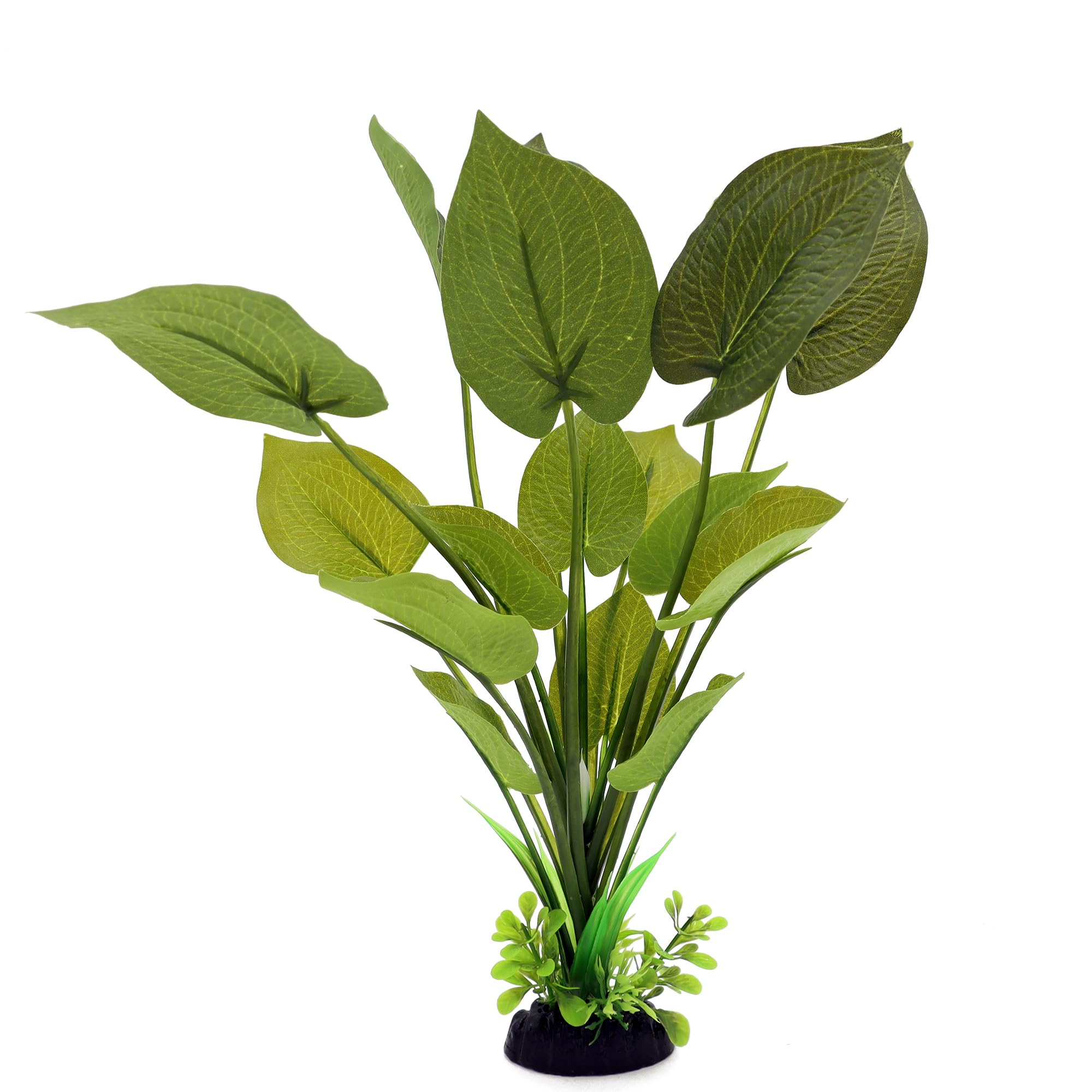 ALEGI Aquariumpflanzen aus Seide, 30,5 cm, künstliche Seidenpflanzen, Dekorationen für Aquarien, Aquarium-Dekoration, Kunststoffpflanzen (grün, 2 Stück)