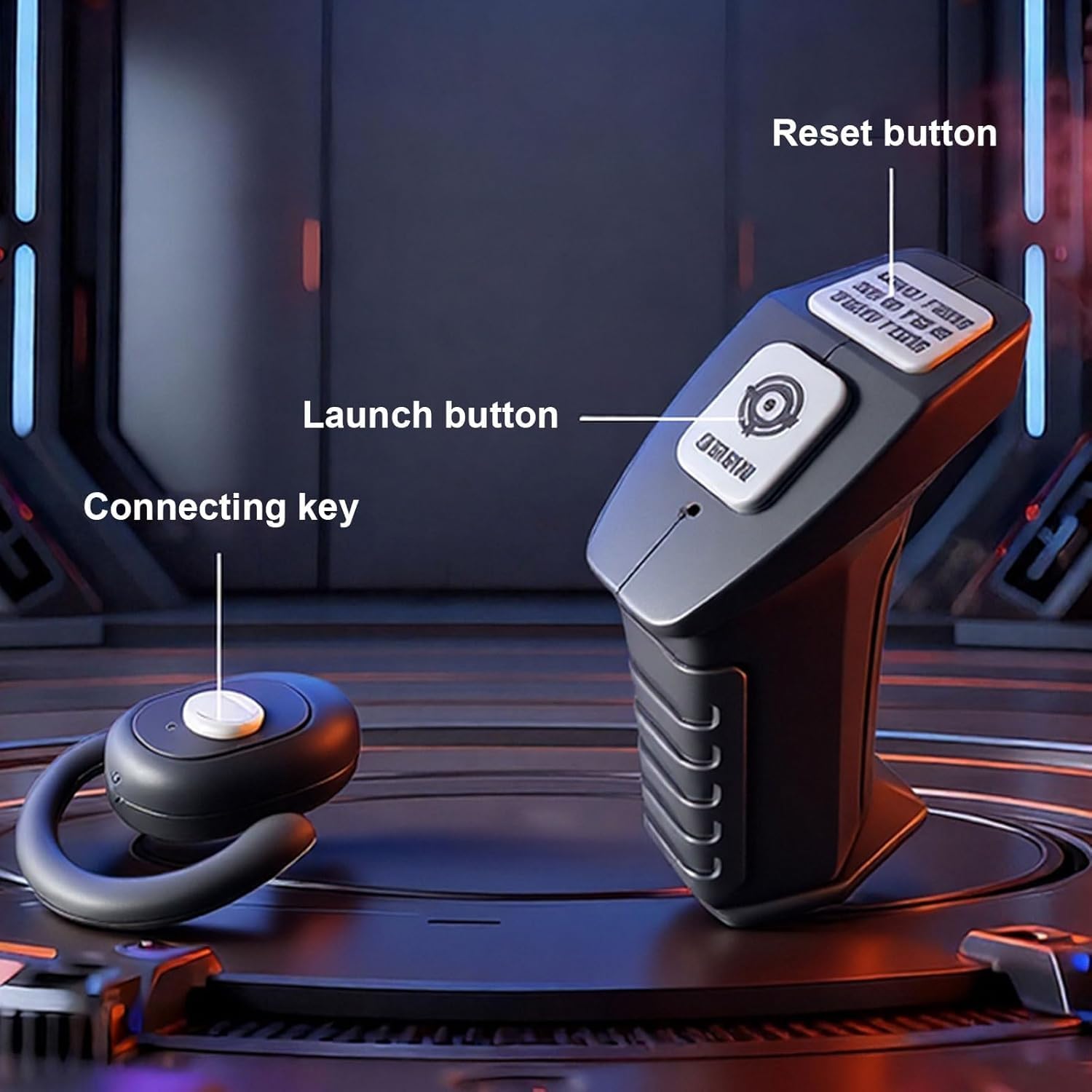 Cool Inductive Robot Arm, Motion-Tracked Blaster, Motion Control Automatic Toy Machine Gun with Wearable Shoulder Mount & Remote Control