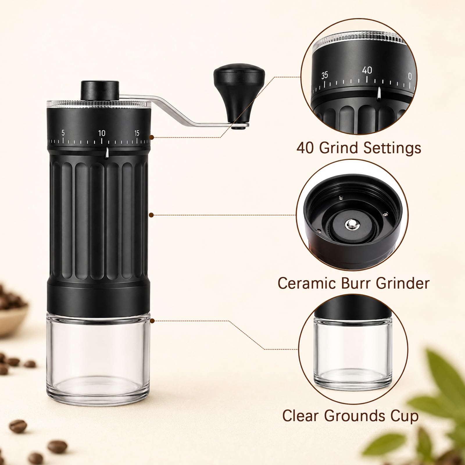 Wotrilw Macinacaffè Manuale — immagine 3 di 8