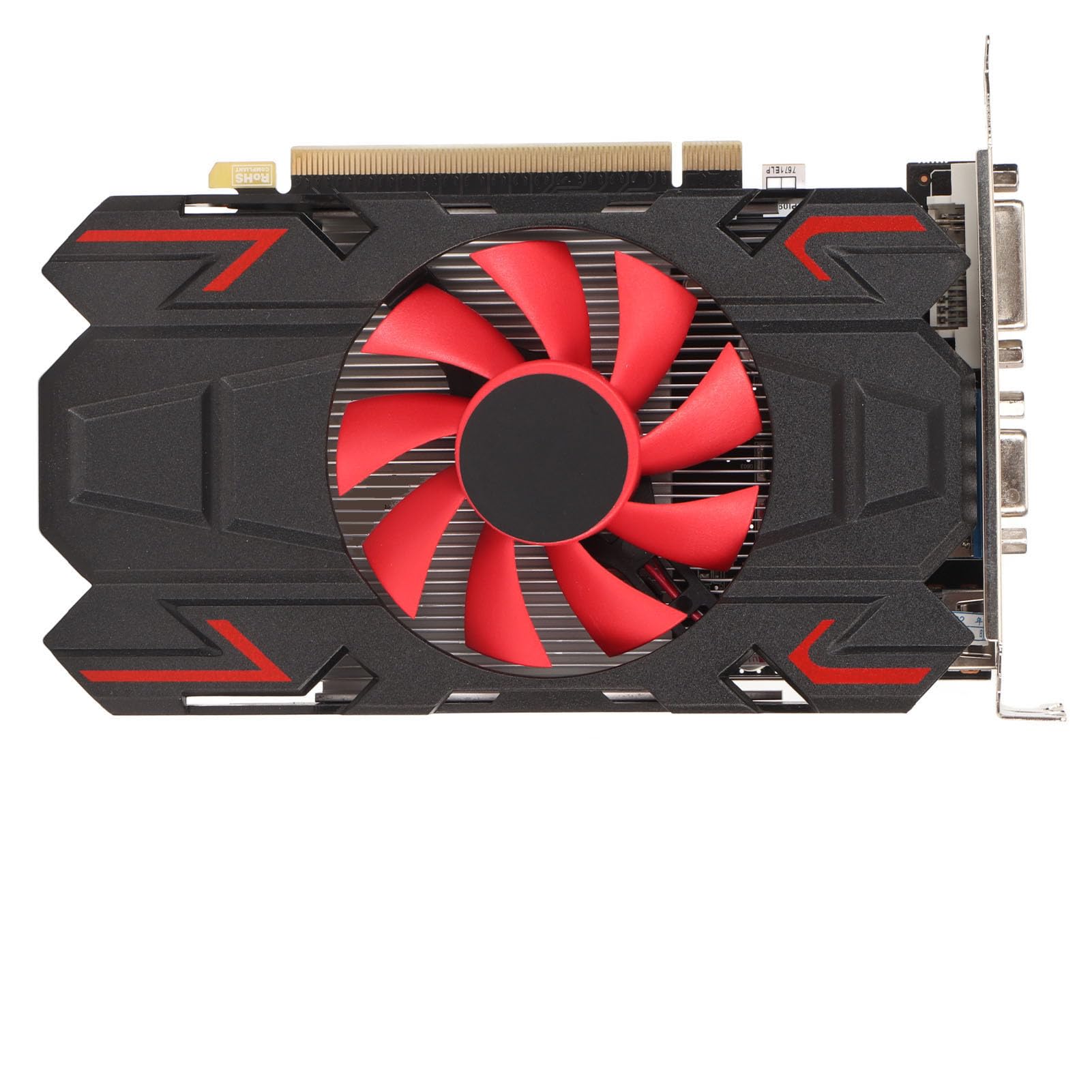 Karta Graficzna HD7670 4 GB DDR5 z Wentylatorem Chłodzącym, Interfejs Multimedialny HD 2560 X 1600, DVI VGA, łatwa Instalacja do Gier, Filmów i Wideo (HD7670 4GB DDR5)