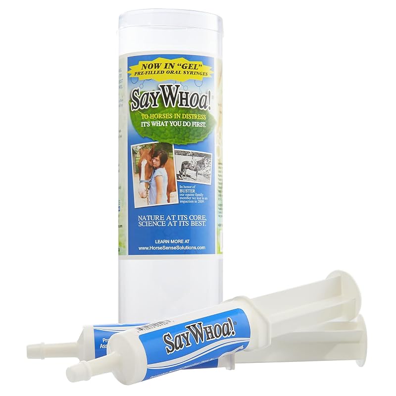 Gel digestivo para equinos Stops Colic Llc SayWhoa! com 2 seringas de 60 mL