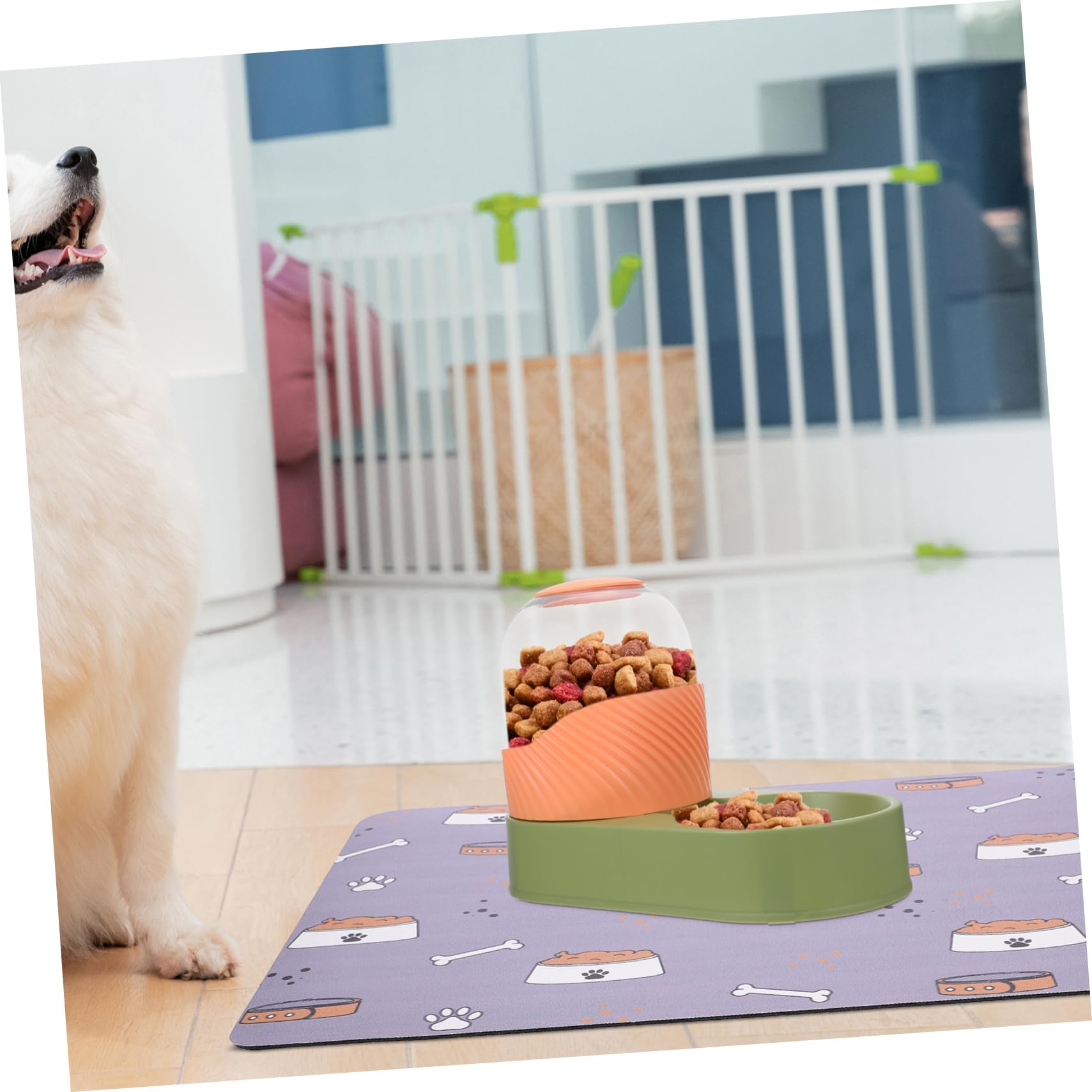 Sosoport 5 Stücke Dekorative Haustier Fütterung Matte Hund Futternapf Pad Wassernapf Matte-Teppich
