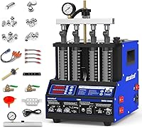 Vista 10 de MR CARTOOL V209 - Máquina limpiadora de inyectores de combustible, kit limpiador de inyectores ultrasónicos con calefacción 110V para 4 cilindros