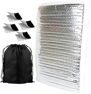 PRUNkuar RV Vent Insulator, 22" x 14" x 3" RV Vent Pillow RV Skylight Insulator with Reflective Surface for Standard RV Shower Skylight