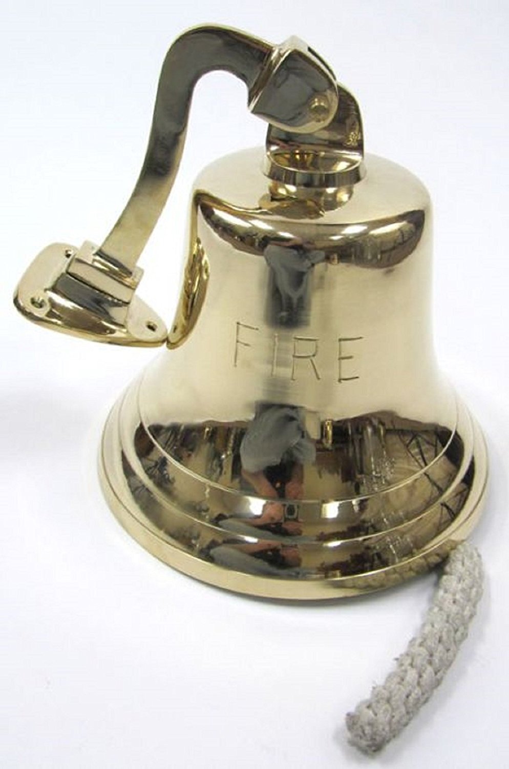 Iotc Br18450F, Jumbo Solid Brass Bracket Fire Bell