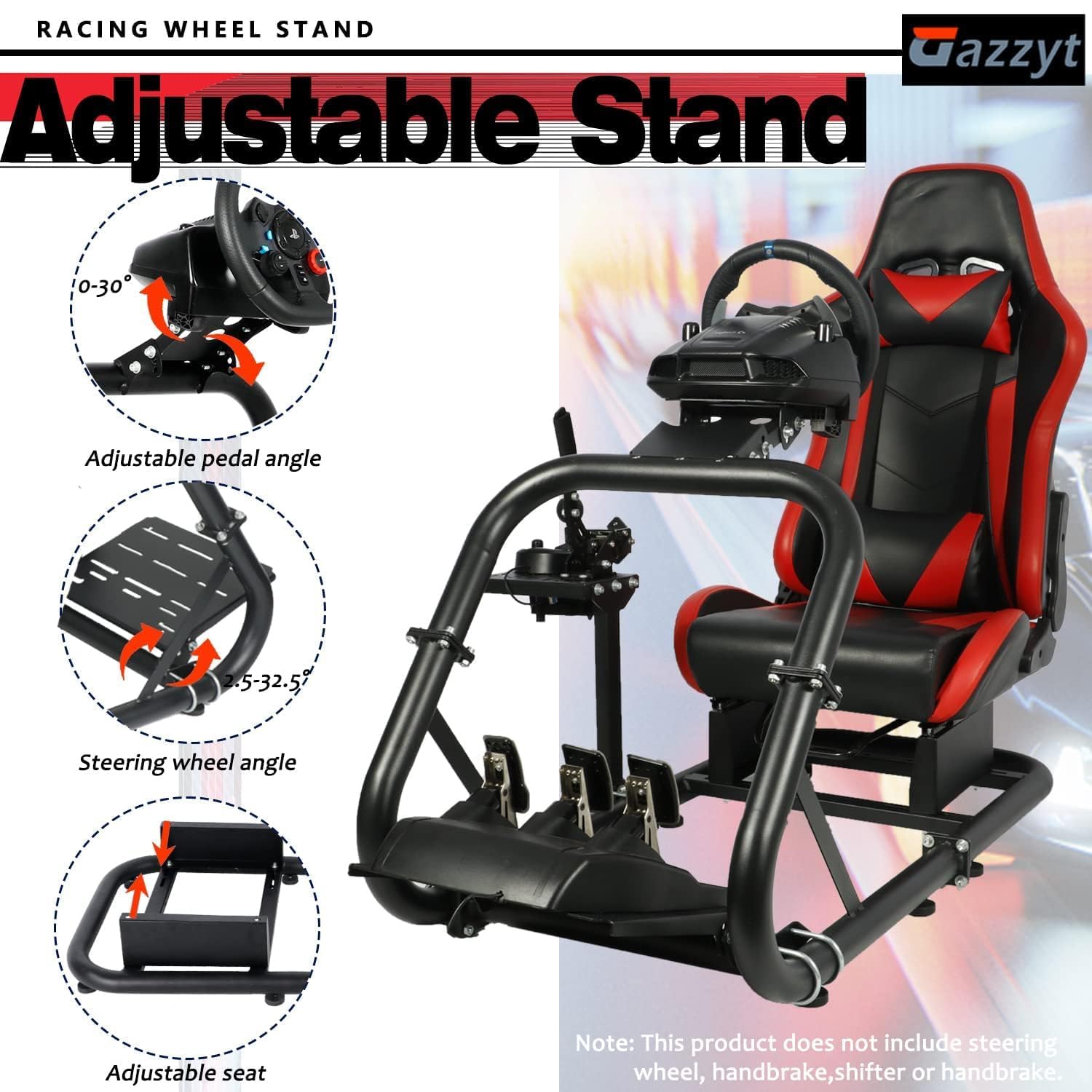 Amazon.co.jp: Gazzyt レーシングシミュレーター コックピット レッド