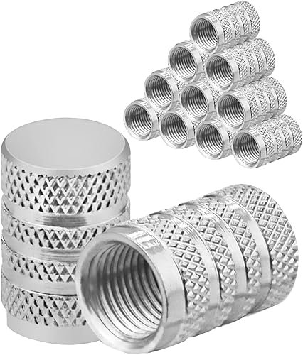 Tapones de válvula de neumático de automóvil, 12 tapas de vástago de válvula, para automóviles, camiones, SUV, motocicletas y bicicletas, para todos