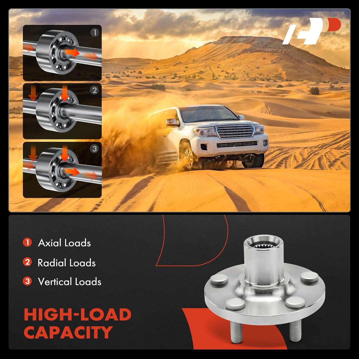 A-Premium Front Wheel Bearing and Wheel Hub Kit Compatible with Toyota Corolla 2003-2019, FWD Only - Image 5