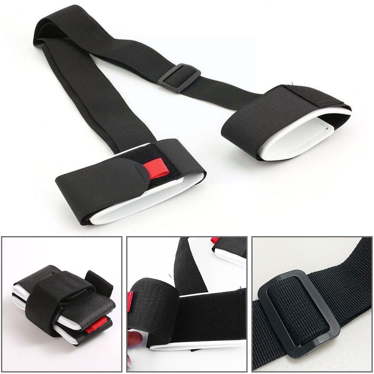 Pack De 3 Correas Ajustables Para Snowboard Y Esquí, Negro