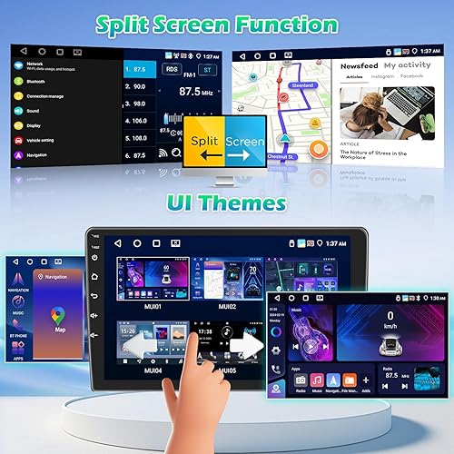 Miniatura 13 de Radio de coche para Volkswagen VW Beetle 2004 2005 2006 2007 2008 2009 2010 con Carplay inalámbrico/Android Auto, [2G+64G] 9 pulgadas Android