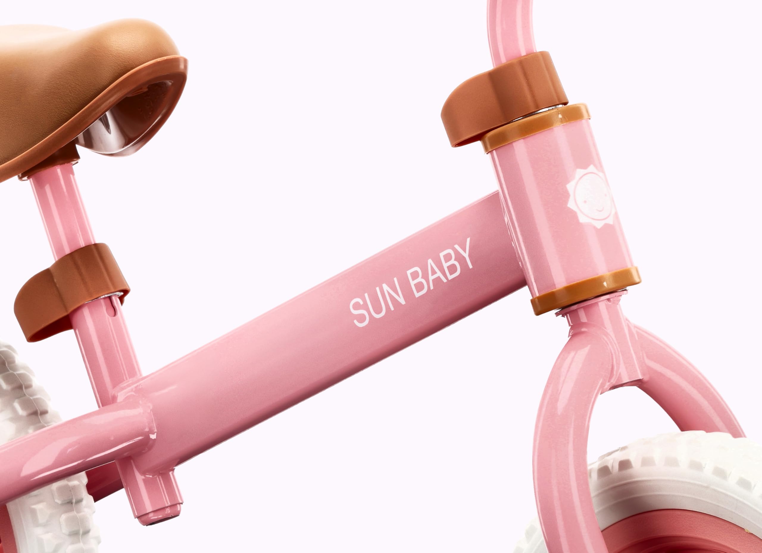 sun baby Draisienne en Métal Molto Strada, Vélo Bébé sans Pédales, 2-3 Ans, Max. 30 kg, Velo Enfants avec pneus en Mousse, Selle et Guidon réglables, Cadre en Acier - Beige