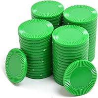 Vista 16 de Smartdealspro 64 unidades de 1.260 in/1.26 pulgadas de plástico opaco para contadores de aprendizaje, mini fichas de juego de fichas de póquer