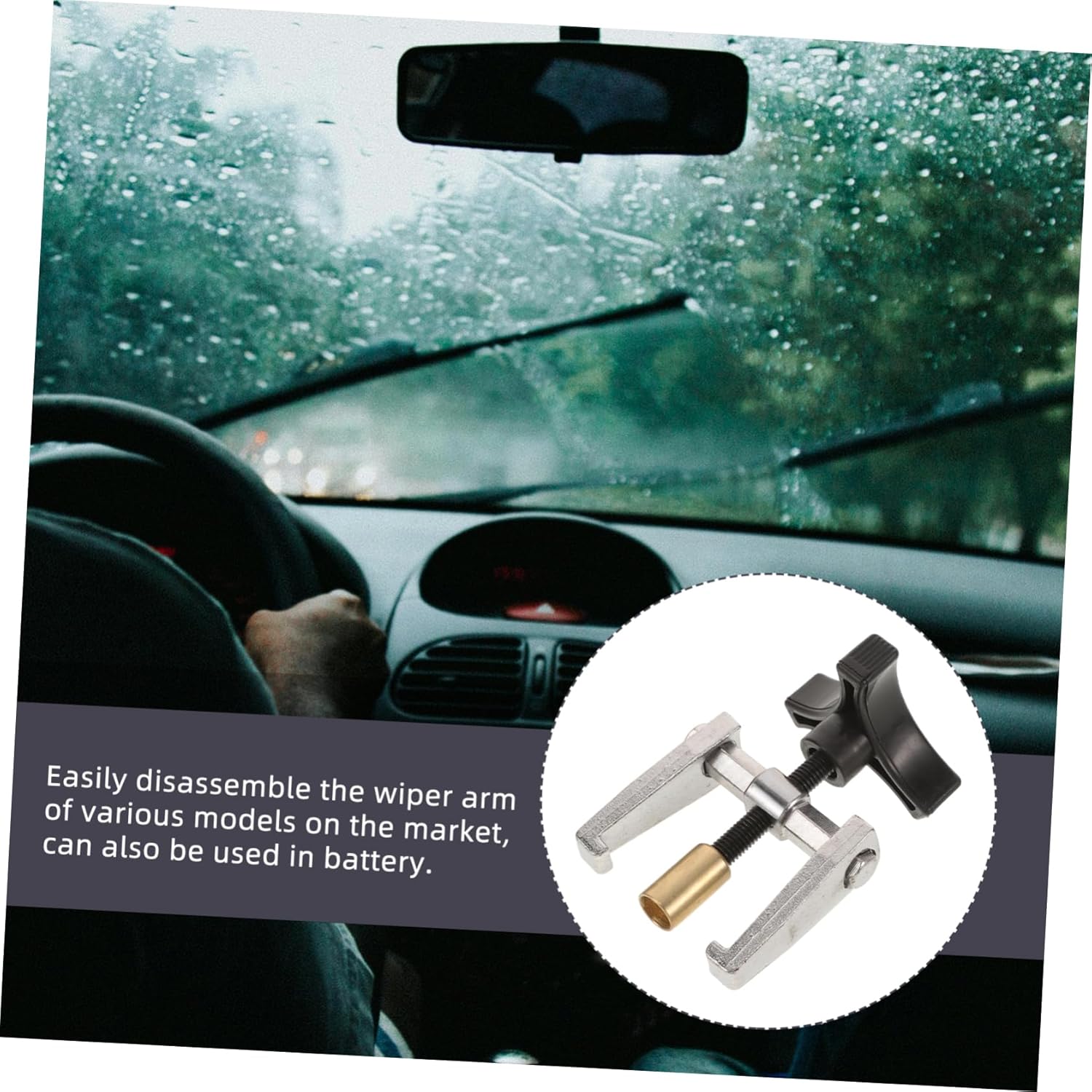 Adjustable Wiper Arm Puller Tool Windshield Wiper Arm Removal Tool Easy to Use