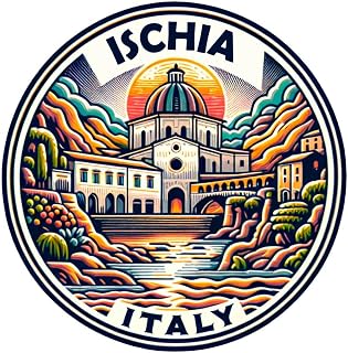 Ischia Italy Souvenir Die-Cut Flat Decorative Flat Magnet
