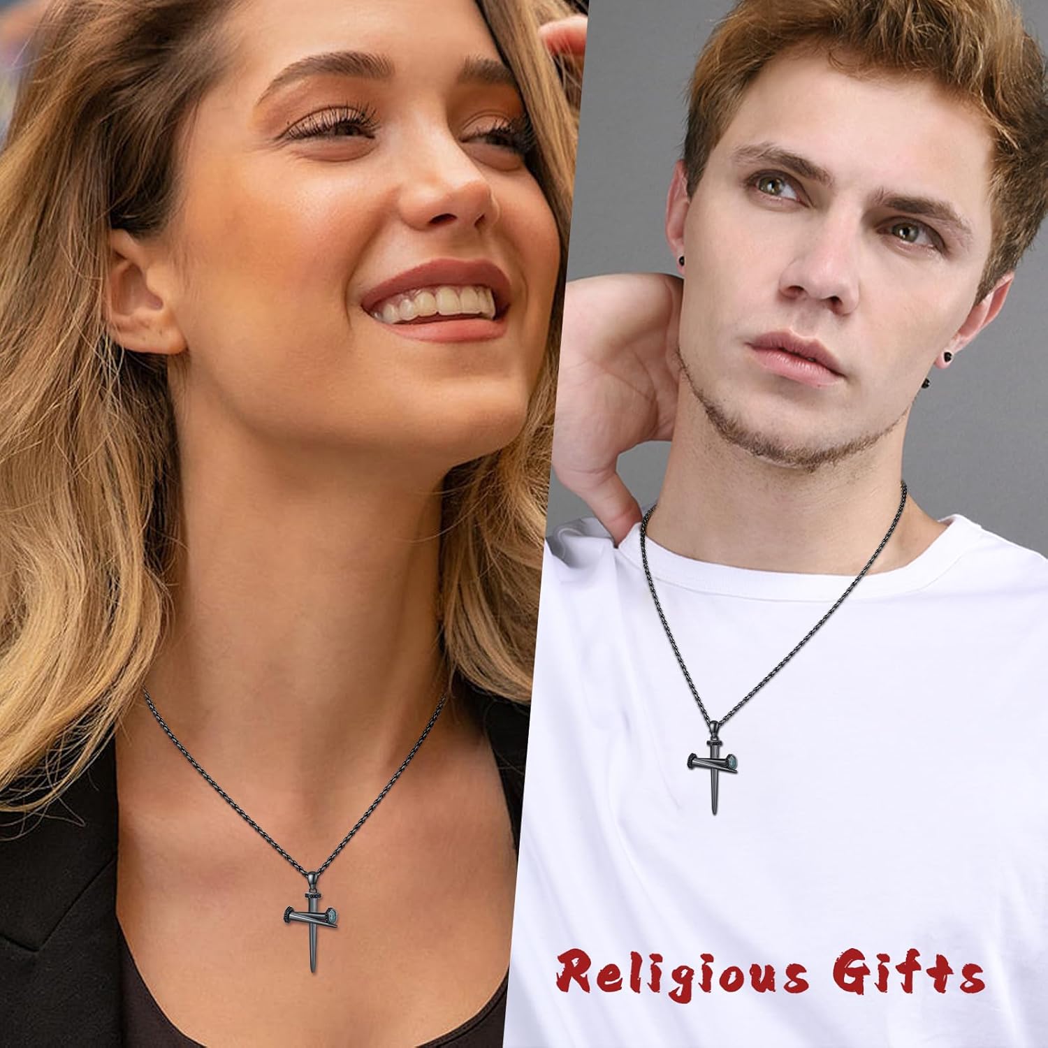 TwoAnts 925 Sterling Silver Religious Cross Pendant Necklace Jewelry Gifts for Men Women - Image 5