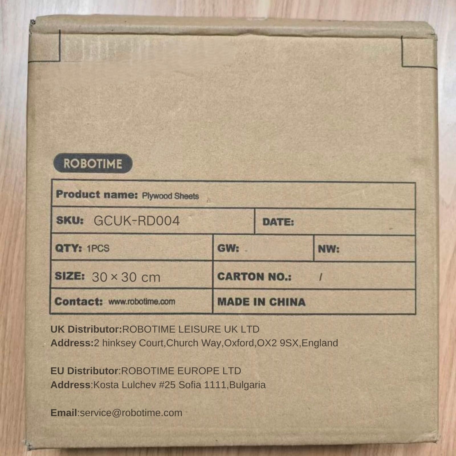 ROBOTIME Tablero Madera Contrachapada 3mm 30×30cm 30 Piezas Linden Tablero de Madera a Medida Para Bricolaje,Pirograbado Corte por Laser CNC Router Modelado