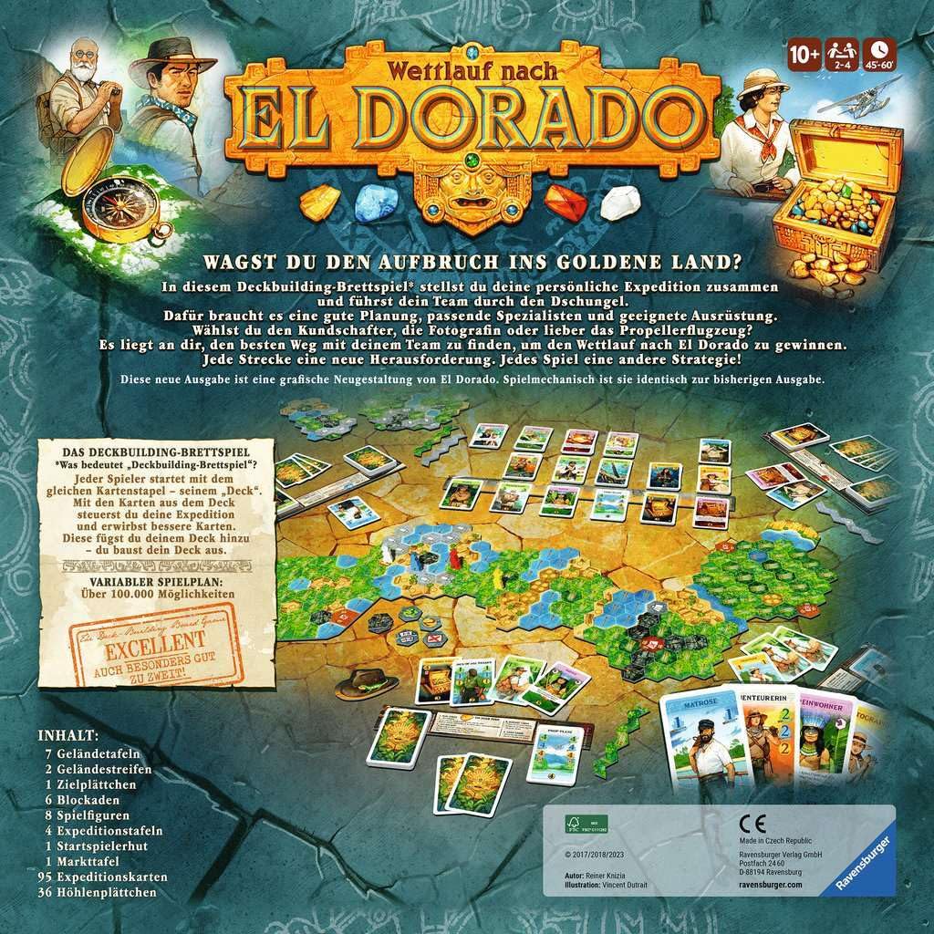 Ravensburger 27457 - Race to El Dorado, gioco di strategia, gioco per adulti e bambini dai 10 anni in su - gioco tattico adatto a 2-4 giocatori