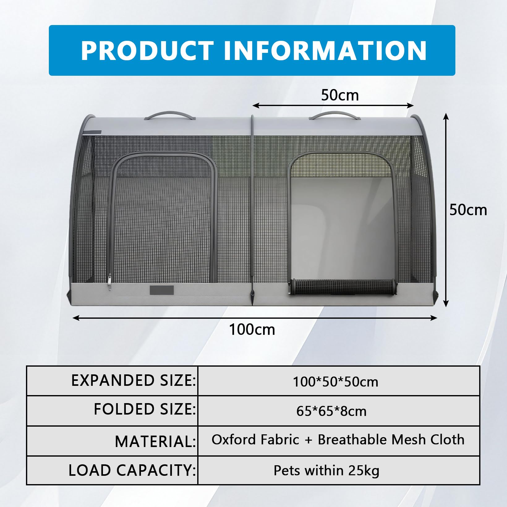 Asiento de Coche Plegable para Perros Transportín para Gatos Lavable Impermeable Caja de Transporte para Perros Extra Resistente para 2 Gatos o Perros pequeños para Picnic Viajes Turismo