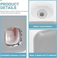 Vista 4 de Zerodeko Instalación fácil de usar del plástico del exprimidor de pasta de dientes del soporte de la pared del cuarto